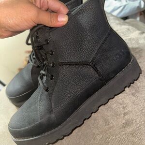 UGG Black Leather Boots
